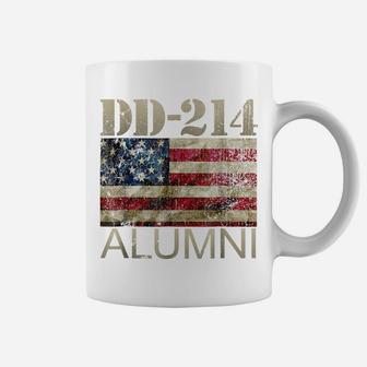 Dd-214 Army Alumni Vintage American Flag T Shirt Coffee Mug | Crazezy
