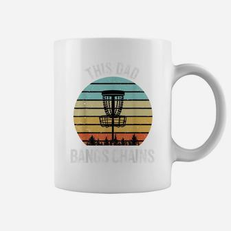 Disc Golf Shirt Funny Dad Bangs Chains Retro Disc Golf Gift Coffee Mug | Crazezy DE