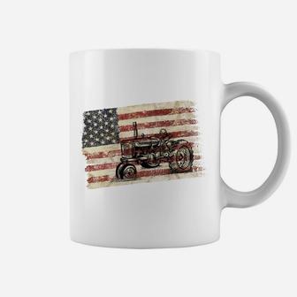 Farming Patriotic American Usa Flag Antique Tractor Sweatshirt Coffee Mug | Crazezy UK