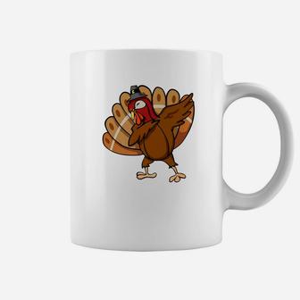 Funny Dabbing Dance Turkey Thanksgiving Gift Coffee Mug | Crazezy AU