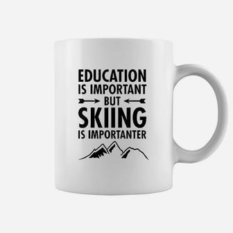 Funny Ski Gifts Slopes Winter Snow Skiing Coffee Mug | Crazezy DE
