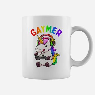 Gaymer Gay Pride Flag Lgbt Gamer Lgbtq Gaming Unicorn Gift Sweatshirt Coffee Mug | Crazezy