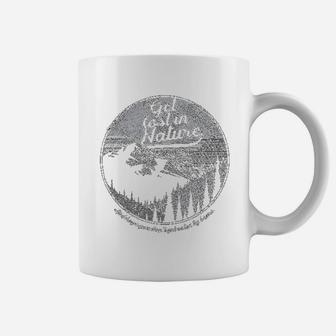 Get Lost In Nature Funny Camping Summer Vacay Campfire Coffee Mug | Crazezy AU