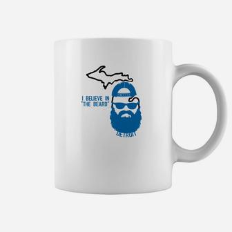 I Believe Beard Michigan Detroit Football 313 Pride Coffee Mug | Crazezy