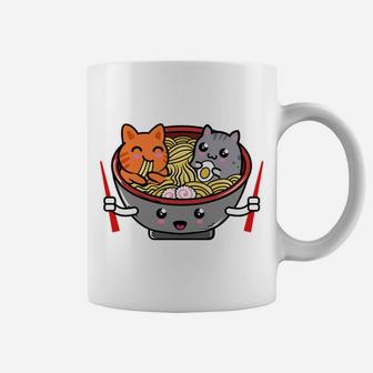 Kawaii Japanese Anime Ramen Noodle Cat Hoodie Coffee Mug | Crazezy