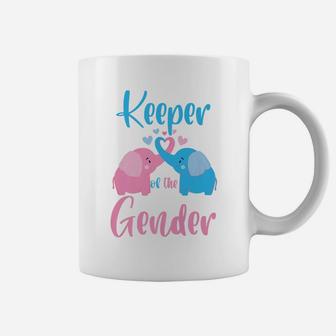 Keeper Of The Gender Elephant In Blue And Pink - Party Idea Coffee Mug | Crazezy DE