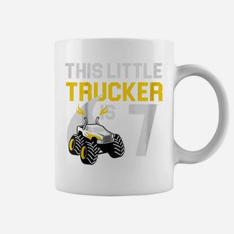 Kids 7Th Birthday Girls Monster Truck Cool 7 Year Old Coffee Mug | Crazezy CA