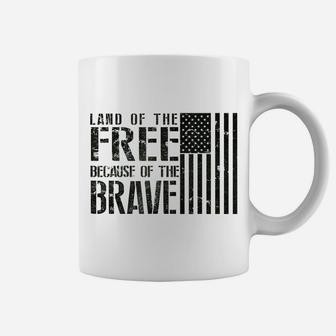 Land Of The Free, Because Of The Brave Memorial Day Coffee Mug | Crazezy