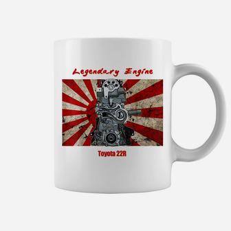 Legendary Auto Engines 22R 22RE Japan Flag Retro Car Truck Coffee Mug | Crazezy