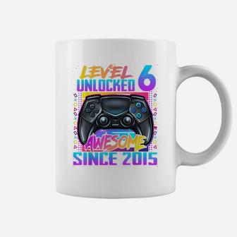 Level 6 Unlocked Awesome Since 2015 6Th Birthday Gaming Coffee Mug | Crazezy