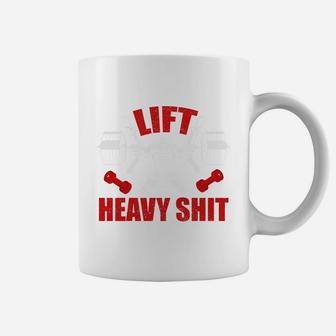 Lift Heavy Weight Bodybuilding Motivation Coffee Mug | Crazezy DE
