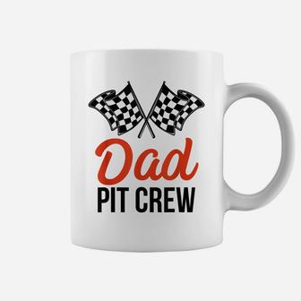Mens Dad Pit Crew | Funny Hosting Car Race Birthday Party Coffee Mug | Crazezy DE