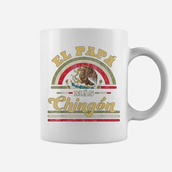 Mens El Papa Mas Chingon Funny Mexican Flag Cool Dad Gift Regalo Coffee Mug | Crazezy AU