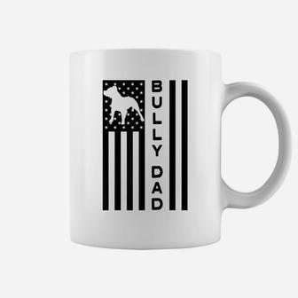 Mens Proud Bully Dad Men's Pitbull Shirt Us Flag Owner Coffee Mug | Crazezy AU