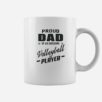Mens Proud Dad Of An Awesome Volleyball Player For Men Coffee Mug | Crazezy DE