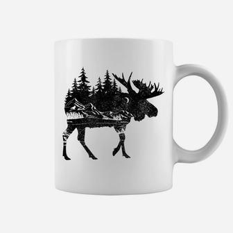 Moose Nature Alaska Hiking Fishing Camping Hunting Gift Coffee Mug | Crazezy