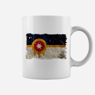 New Tulsa Flag Vintage Distressed Tulsa Oklahoma Sweatshirt Coffee Mug | Crazezy DE
