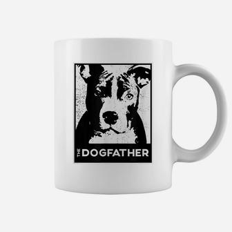 Pit Bull Terrier The Dog-Father Funny Dog Dad Coffee Mug | Crazezy DE