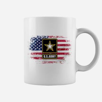 Proud Army National Guard Son With American Flag Gift Coffee Mug | Crazezy