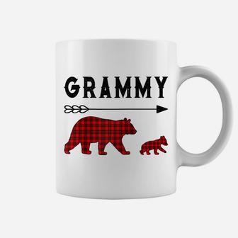 Red Plaid Buffalo Grammy Bear Christmas Pajama Family Gift Raglan Baseball Tee Coffee Mug | Crazezy DE