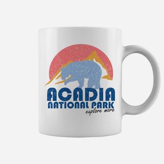 Retro Acadia National Park Maine Vintage Gift Coffee Mug | Crazezy CA