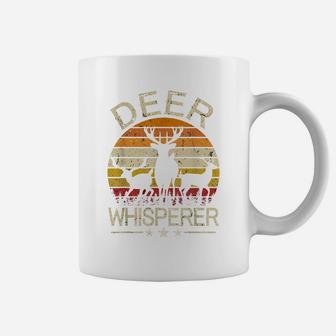 Retro "Deer Whisperer" Hunting Tshirt | Deer Hunters Gift Coffee Mug | Crazezy