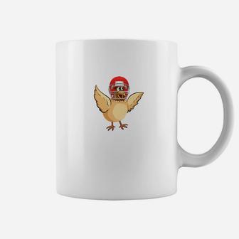 Retro Graphic Cute Art Rugby Football Chicken Coffee Mug | Crazezy DE