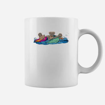 Shih Tzu Surfing Dog Shirt Funny Shitzu Dog Coffee Mug | Crazezy CA