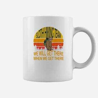Sloth Hiking Team We Will Get There Vintage Premium Coffee Mug | Crazezy