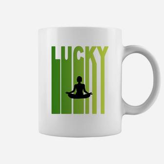 St Patricks Day Lucky Yoga Funny Sport Lovers Gift Coffee Mug | Crazezy