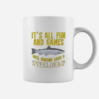 Steelhead Freshwater Fishing Funny Gift Coffee Mug | Crazezy CA