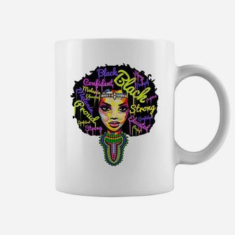 Strong African Queen Shirts For Women - Proud Black History Coffee Mug | Crazezy