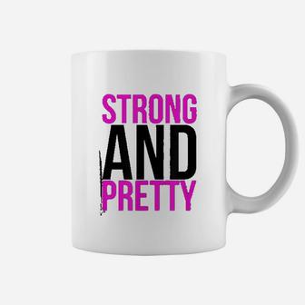 Strong And Pretty Funny Strongman Workout Gym Coffee Mug | Crazezy