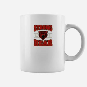 Strong As A Bear Fitness Gym Workout Mens Coffee Mug | Crazezy