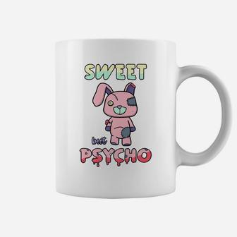 Sweet But Psycho Rabbit Puppy Dress Creepy Cute Gothic Bunny Coffee Mug | Crazezy
