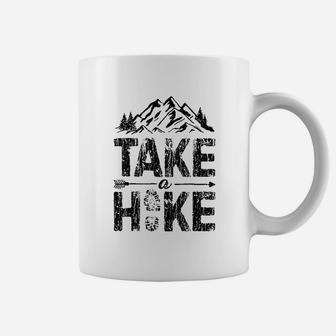Take A Hike Outdoor Hiking Nature Hiker Vintage Gift Coffee Mug | Crazezy DE