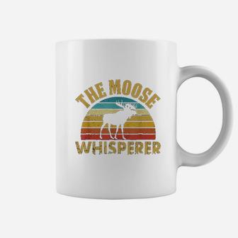 The Moose Whisperer Funny Moose Lover Camper Gift Coffee Mug | Crazezy AU