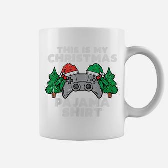 This Is My Christmas Pajama Shirt Video Games Boys Men Xmas Coffee Mug | Crazezy CA