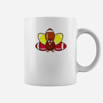 Turkey And Football For Thanksgiving Coffee Mug | Crazezy