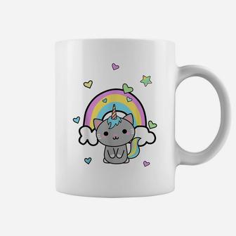 Unicorn Cat Rainbow Caticorn Kittycorn Cute Kawaii Gift Coffee Mug | Crazezy CA