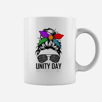 Unity Day Shirt Orange Kindness Takes Courage Unity Day Kids Coffee Mug | Crazezy UK
