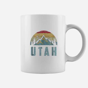 Utah Retro Vintage Mountains Hiking Nature Coffee Mug | Crazezy