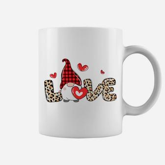 Valentine Gnomes Cheetah Heart Valentine's Day Gnome Love Coffee Mug | Crazezy