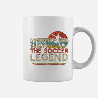 Vintage Soccer Dad The Man The Myth The Legend Coffee Mug | Crazezy