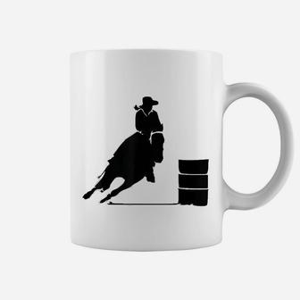 Western Cowgirl Barrel Racing Rider Rodeo Horse Riding Coffee Mug | Crazezy