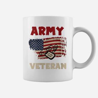 Womens American Flag Proud Us Army Veteran Coffee Mug | Crazezy