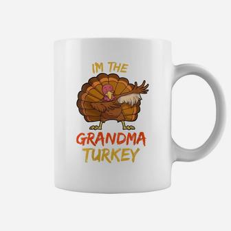 Womens Grandma Turkey Matching Family Group Thanksgiving Party Pj Coffee Mug | Crazezy