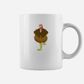 Yoga Turkey Funny Thanksgiving Day Graphic Coffee Mug | Crazezy CA