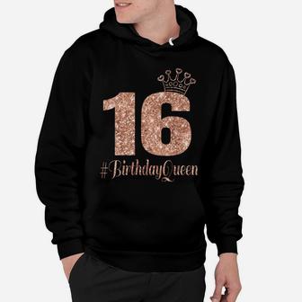 16Th Birthday Gift Teen Sweet Sixteen 16 Rose Colored Sweatshirt Hoodie | Crazezy