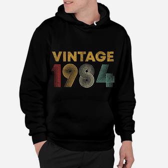 35 Years Old Born In 1984 Vintage 35Th Birthday Hoodie | Crazezy